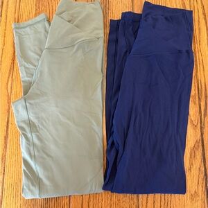 Aerie Green and Blue Leggings